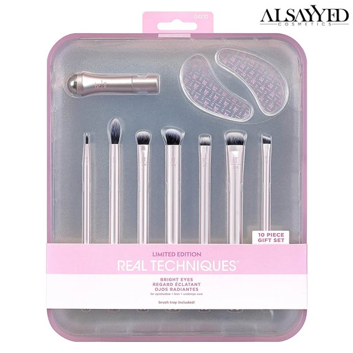 [79625042108] REAL TECHNIQUES BRIGHT EYES MAKEUP BRUSH SET, 10 PCS