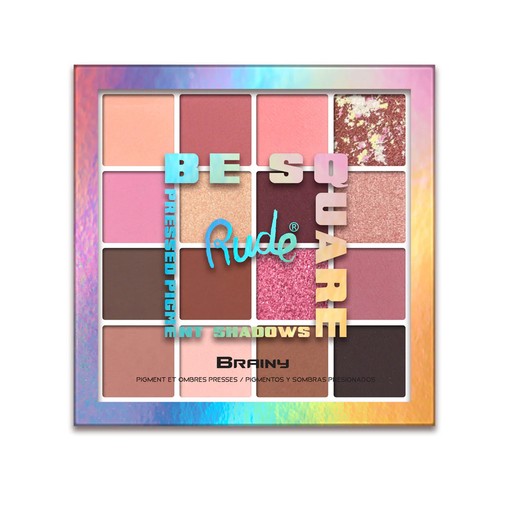 [38234] Rude Be Square Pressed Pigments & Shadows - Brainy