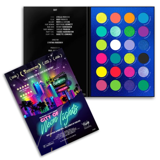 Rude City of Neon Lights - 24 Vibrant Pigment & Eyeshadow Palette