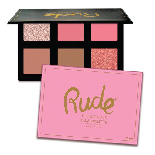 [38230] Rude Courageous Blush Palette 6 Colours