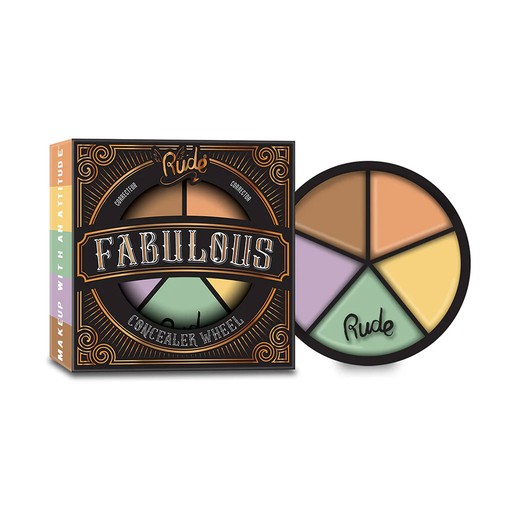 [65915] Rude Fabulous Concealer Wheel - Corrector