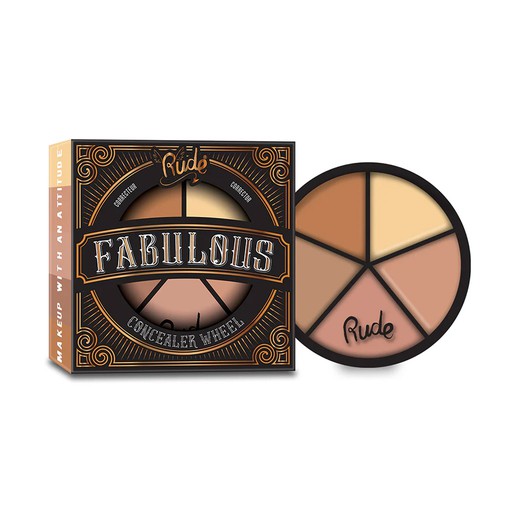 [65916] Rude Fabulous Concealer Wheel - Light