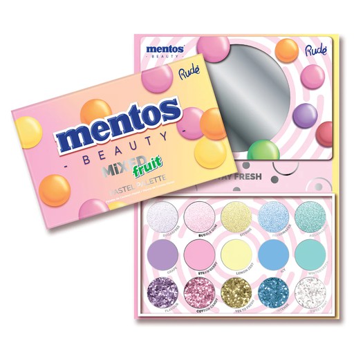 Rude Mentos Mixed Fruit Pastel Palette 15 Color Palette