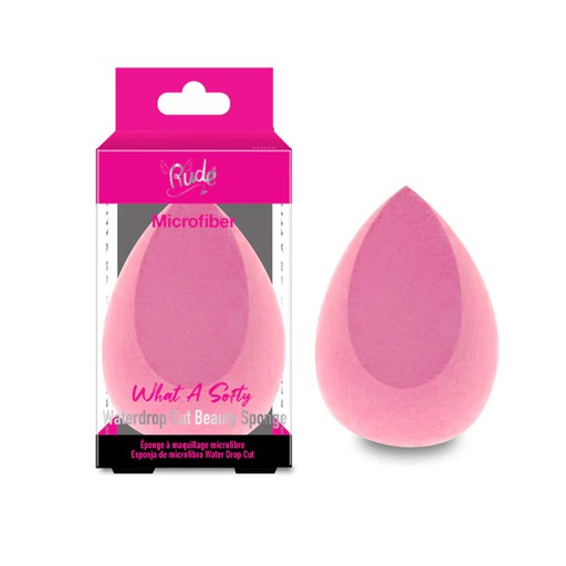 [21071] Rude Microfiber What A Softy Waterdrop Cut Beauty Sponge