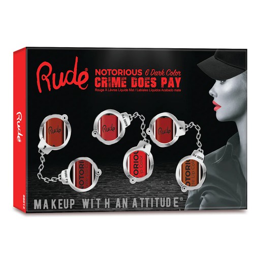 [88012] Rude Notorious 6 Notorious Dark Color Lip Stick
