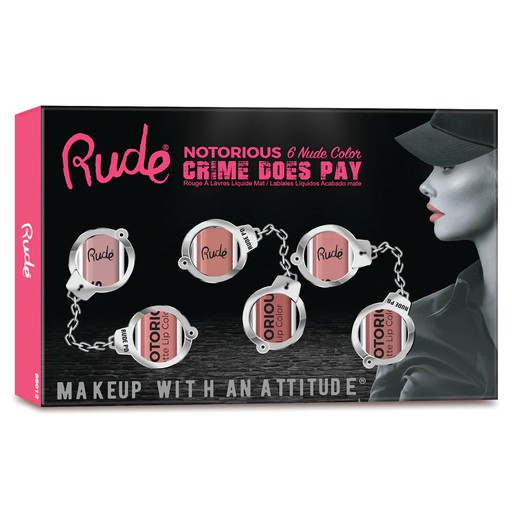 [88011] Rude Notorious 6 Nudes Color Lip Stick