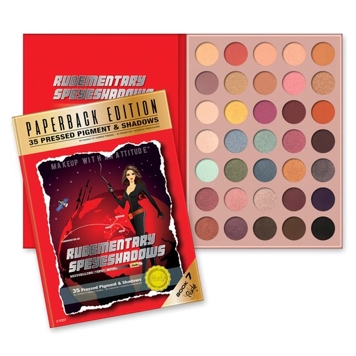 Rude Paperback Edition Book7 35 Pressed Pigment & Shadows Palette
