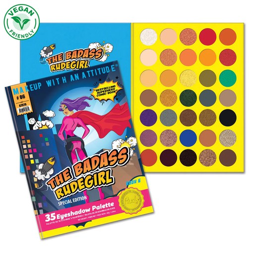 [87976] Rude The Badass Rudegirl 35 Eyeshadow Palette - Book 6