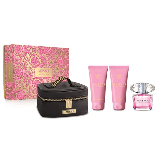 Versace Bright Crystal L EDT 90 Ml +Body Lotion 100 Ml +Shower Gel 100 Ml +Bag Set