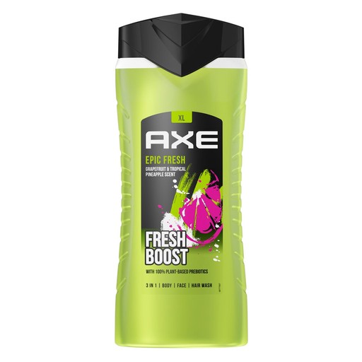 Axe Epic Fresh 3in1 shower gel for body, hair and face for men 400 ml