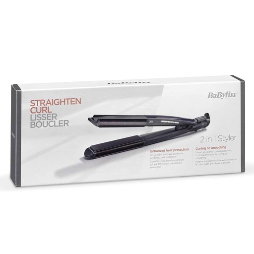 BaByliss ST330E Intense Protect 2in1 Hair Straightener Wet & Dry Diamond Ceramic