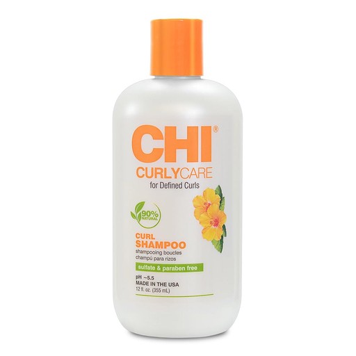 CHI CurlyCare Curl Shampoo, Hydrates Curls, Reduces Frizz & Increases Elasticity & Strength 12 Oz
