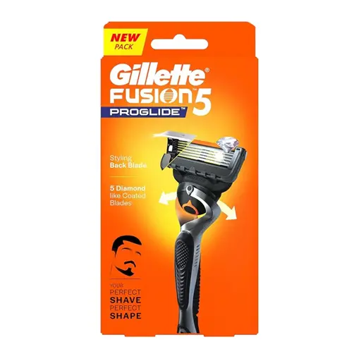 Gillette Fusion Proglide Razor for Men with blades With Back blade beard shaper