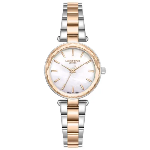 LEE COOPER Women's 3H White Mop Dial Watch - LC08365.520