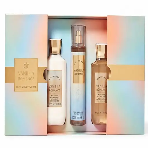 Bath & Body Works Vanilla Romance Set 3 Pcs