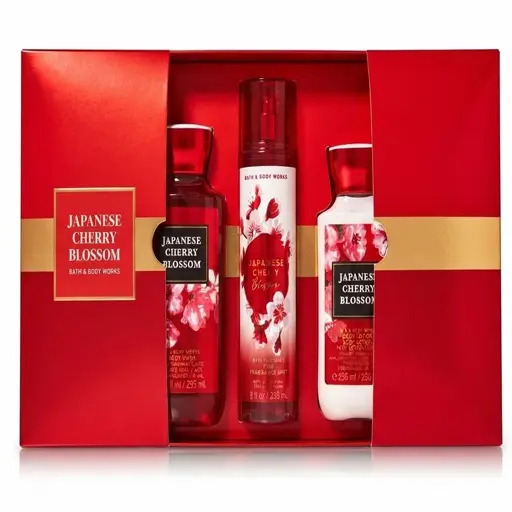 Bath & Body Works Japanese Cherry Blossom Set 3 Pcs