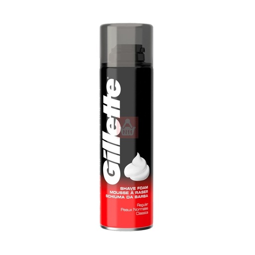 Gillette shave foam 200 ml. Normal skin.