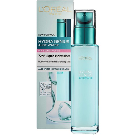 LOREAL HYDRA GENIUS ALOE WATER SKIN 70ML Dry and Sensitive Skin